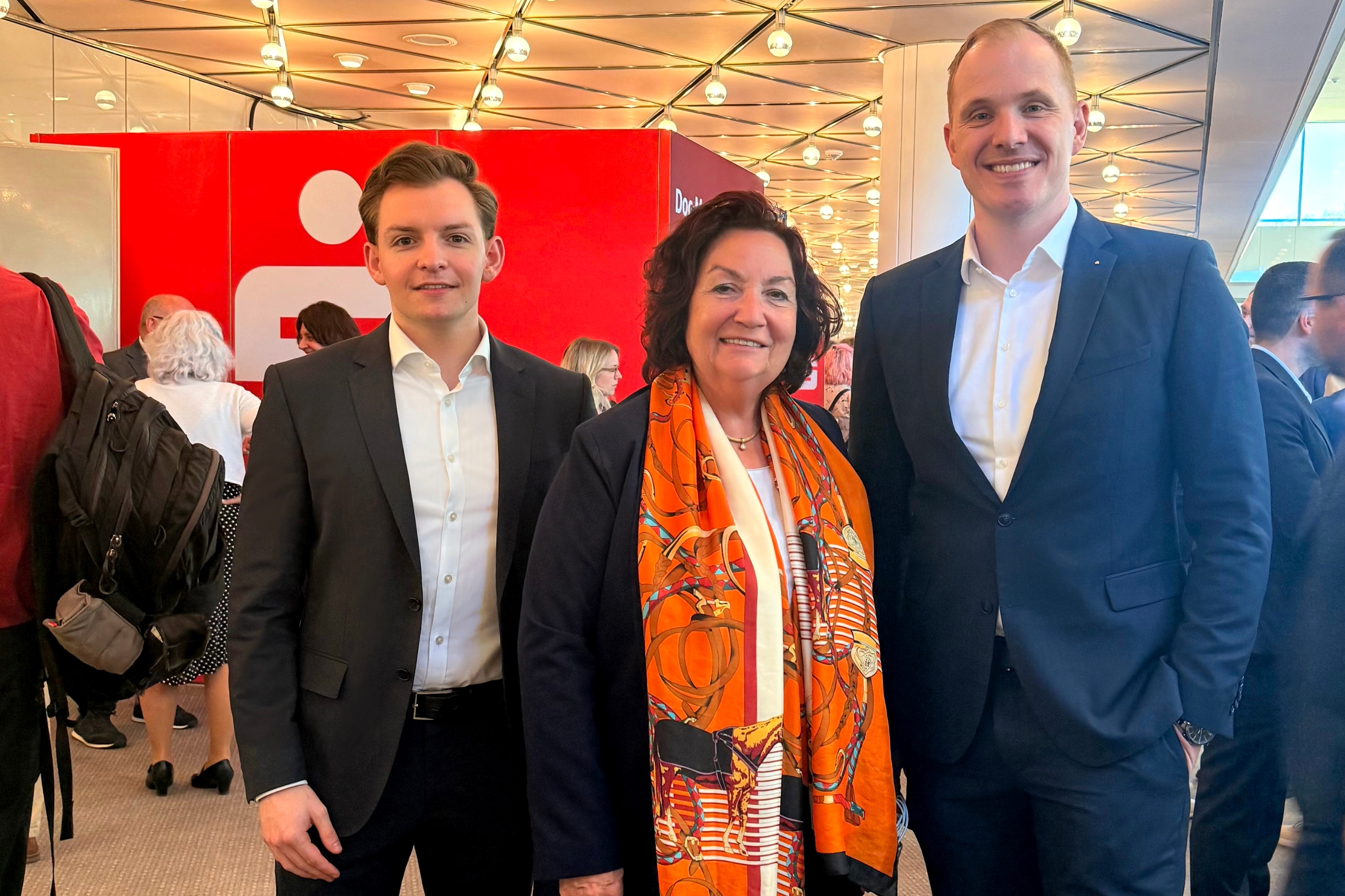 Philipp Wiese, Claudia Schlottmann MdL und Ramon Kimmel